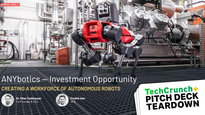 Breaking Down the Key Components of ANYbotics’ $50M Series B Pitch Deck